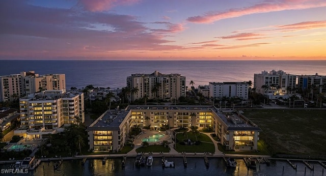 3200 Gulf Shore Blvd N Unit 403, Naples, FL 34103 - aerial view at dusk of a water view