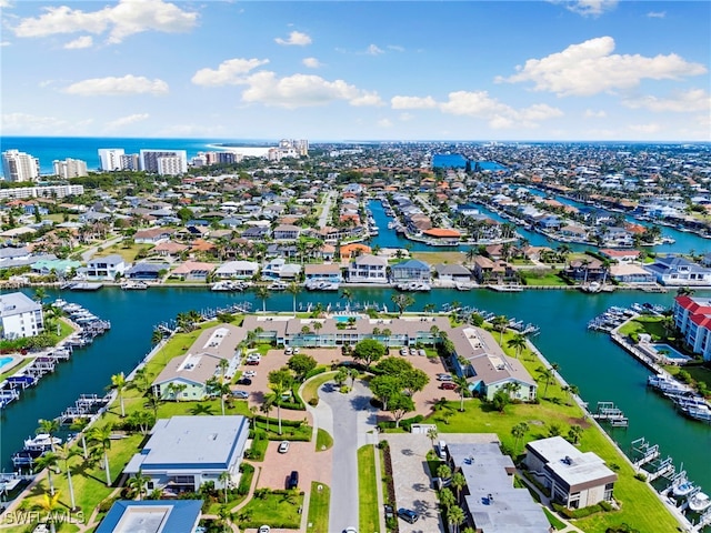 860 Panama Ct Unit 107, Marco Island, FL 34145 - aerial perspective of suburban area with a large body of water