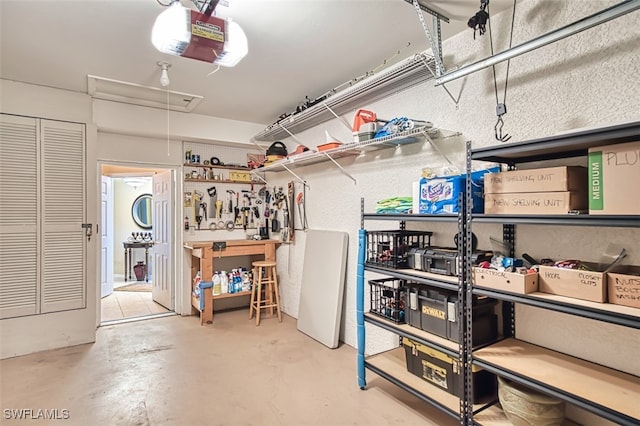10011 Sky View Way Unit 1803, Fort Myers, FL 33913 - storage area with attic access and a garage
