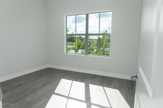 17211 Nile Ct, Punta Gorda, FL 33955 - unfurnished room with healthy amount of natural light, wood finished floors, and baseboards