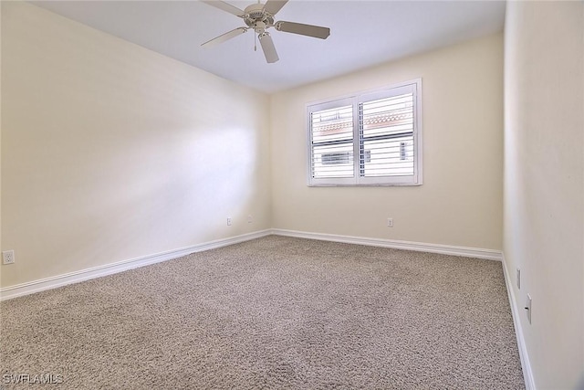 9440 Sardinia Way Unit 110, Fort Myers, FL 33908 - carpeted spare room featuring baseboards and ceiling fan