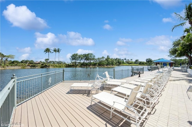 4610 Hawks Nest Dr Unit A104, Naples, FL 34114 - dock with a water view