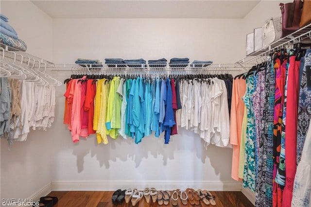 4610 Hawks Nest Dr Unit A104, Naples, FL 34114 - walk in closet with wood finished floors