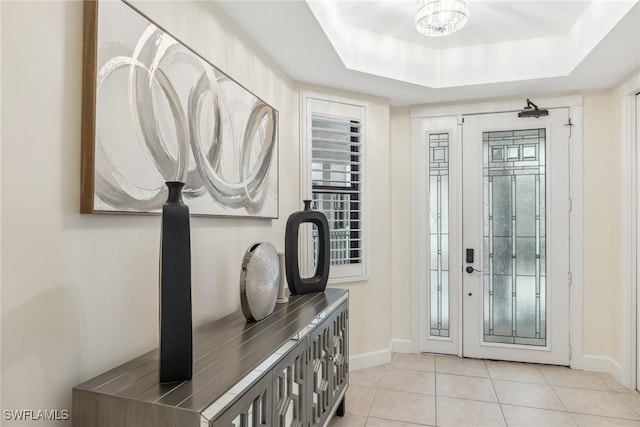 11600 Court Of Palms Unit 201, Fort Myers, FL 33908 - foyer with baseboards and light tile patterned floors