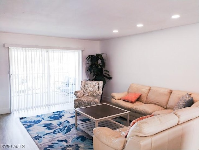5116 Coronado Pkwy Unit 16, Cape Coral, FL 33904 - living area with wood finished floors and recessed lighting