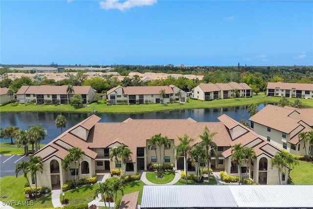 8411 Charter Club Cir Unit 1, Fort Myers, FL 33919 - aerial view of residential area featuring a nearby body of water