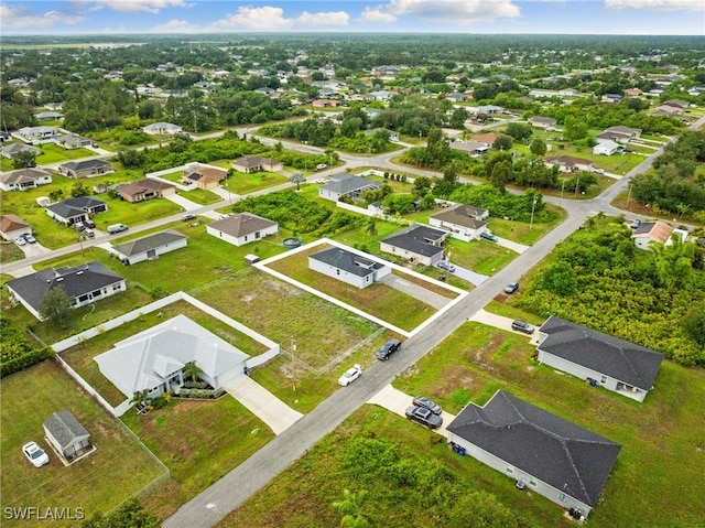 2813 38th St SW, Lehigh Acres, FL 33976 - aerial view of property's location featuring nearby suburban area and property boundaries highlighted