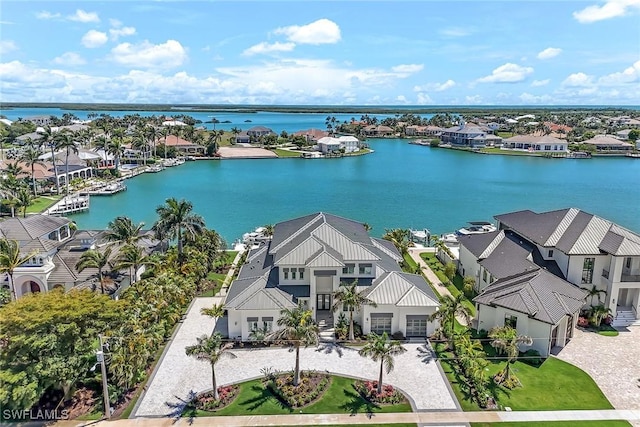 1761 Ludlow Rd, Marco Island, FL 34145 - aerial perspective of suburban area featuring a large body of water