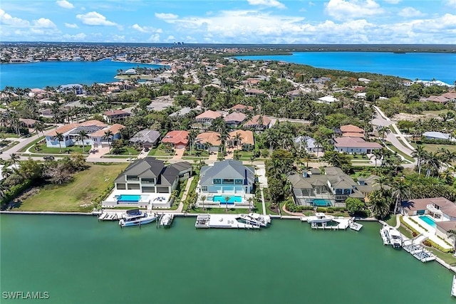 1761 Ludlow Rd, Marco Island, FL 34145 - aerial view of residential area featuring a large body of water