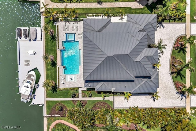 1761 Ludlow Rd, Marco Island, FL 34145 - drone / aerial view of a pool area