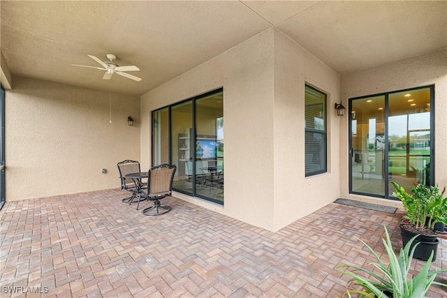 11704 Stonecreek Cir, Fort Myers, FL 33913 - view of patio with a ceiling fan
