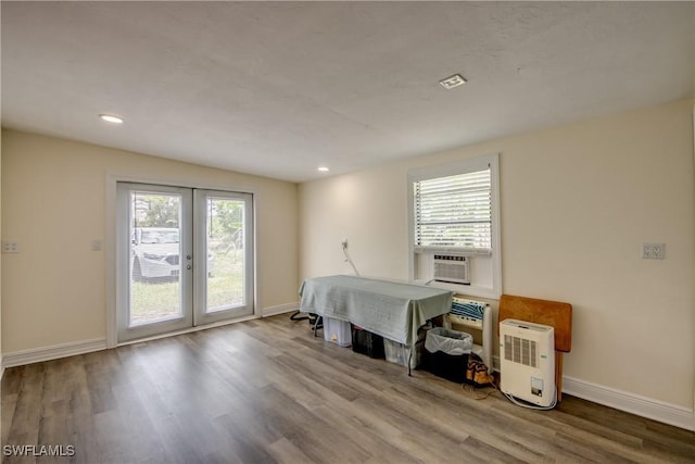 4149 Shellcrest Rd, Saint James City, FL 33956 - office with wood finished floors, baseboards, cooling unit, and recessed lighting