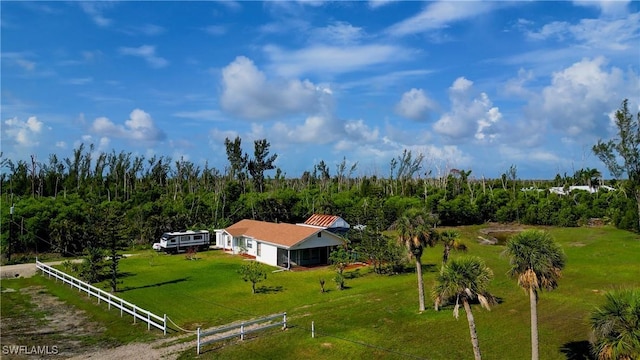 4149 Shellcrest Rd, Saint James City, FL 33956 - view from above of property featuring a heavily wooded area