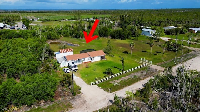 4149 Shellcrest Rd, Saint James City, FL 33956 - drone / aerial view of a heavily wooded area