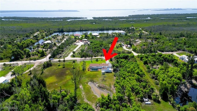 4149 Shellcrest Rd, Saint James City, FL 33956 - aerial overview of property's location featuring a nearby body of water