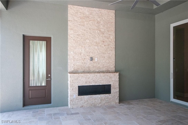 14302 Charthouse Cir, Naples, FL 34114 - property entrance with ceiling fan