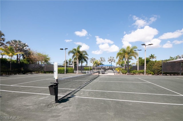 14302 Charthouse Cir, Naples, FL 34114 - view of tennis court featuring community basketball court