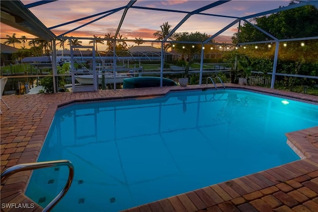 5012 SW 8th Pl, Cape Coral, FL 33914 - outdoor pool with a lanai and a patio