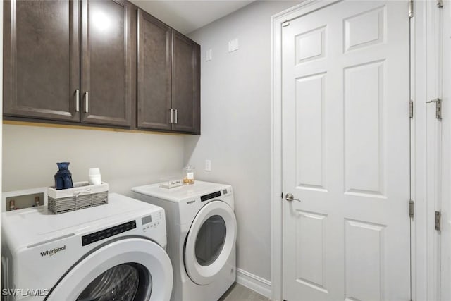 28086 Captiva Shell Loop, Bonita Springs, FL 34135 - washroom with cabinet space, independent washer and dryer, and baseboards
