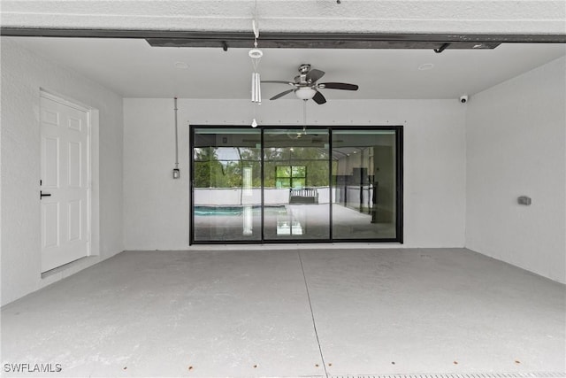 3613 39th St SW, Lehigh Acres, FL 33976 - exterior space featuring ceiling fan and concrete flooring