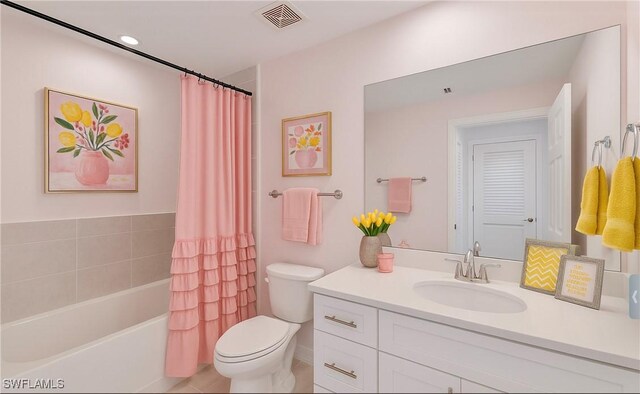 43981 Boardwalk Loop Unit 2225, Punta Gorda, FL 33982 - full bathroom featuring toilet, vanity, recessed lighting, and shower / bath combo