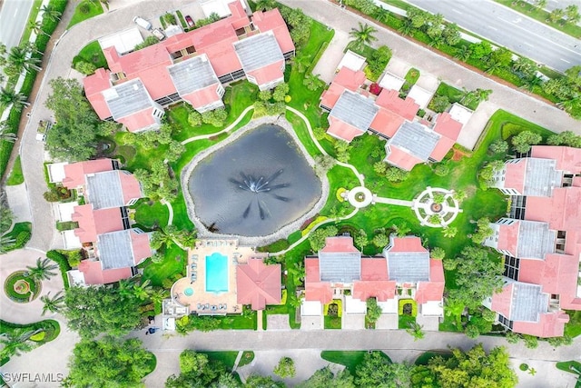 6500 Valen Way Unit A402, Naples, FL 34108 - aerial view of property's location with a pool area