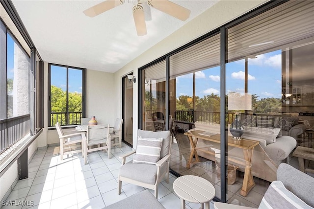 6500 Valen Way Unit A402, Naples, FL 34108 - sunroom featuring tile patterned flooring