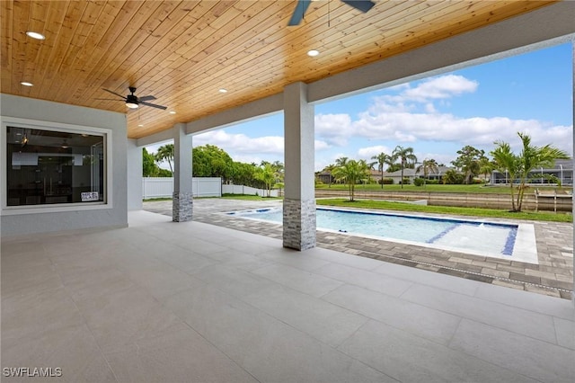 149 SE 21st St, Cape Coral, FL 33990 - view of patio / terrace with a ceiling fan