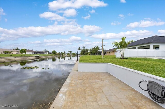 149 SE 21st St, Cape Coral, FL 33990 - view of patio / terrace featuring a water view