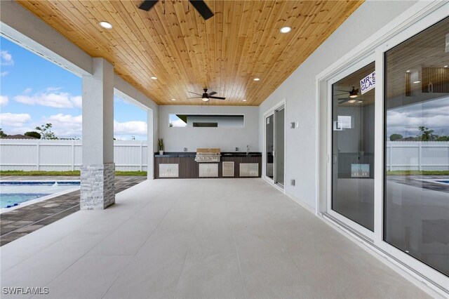 149 SE 21st St, Cape Coral, FL 33990 - view of patio / terrace with ceiling fan