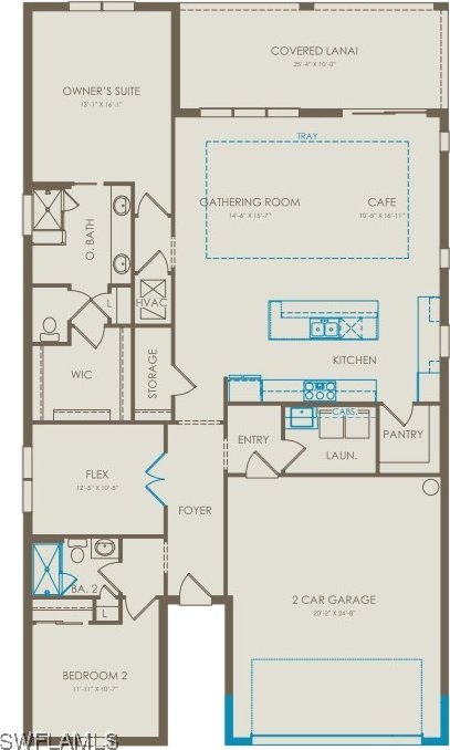 7608 Paradise Tree Dr, North Fort Myers, FL 33917 - floor plan / room layout
