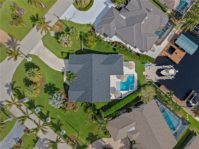 1020 SW 56th St, Cape Coral, FL 33914 - bird's eye view of a pool