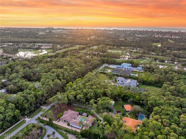 2347 Coach House Ln, Naples, FL 34105 - aerial view of property and surrounding area featuring a large body of water