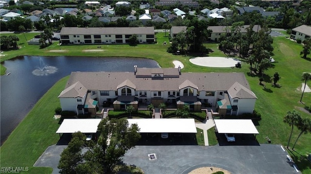 17260 Eagle Trce Unit 10, Fort Myers, FL 33908 - aerial view of property and surrounding area with a nearby body of water and nearby suburban area