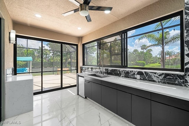 11651 Oakwood Preserve Pl, Fort Myers, FL 33913 - unfurnished sunroom with a sink
