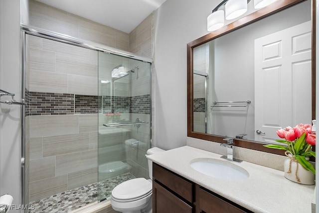 11651 Oakwood Preserve Pl, Fort Myers, FL 33913 - full bath featuring vanity, a shower stall, and toilet