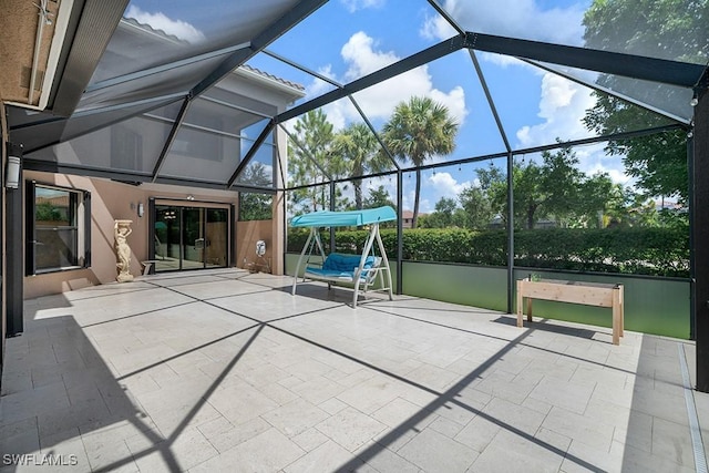 11651 Oakwood Preserve Pl, Fort Myers, FL 33913 - view of patio / terrace featuring glass enclosure