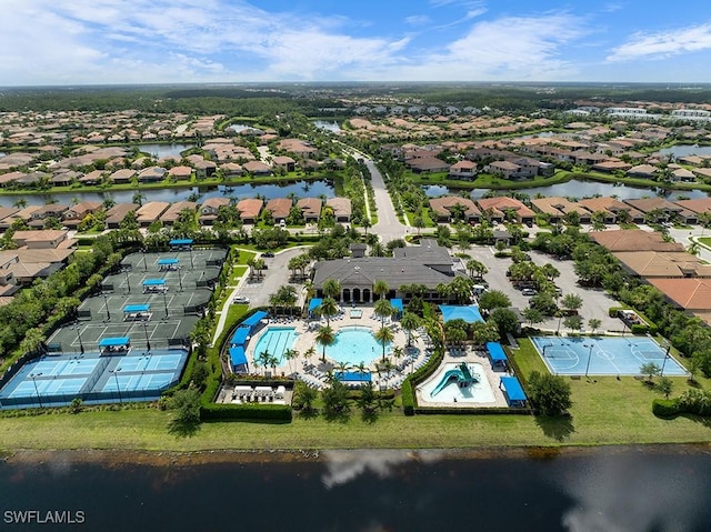 11651 Oakwood Preserve Pl, Fort Myers, FL 33913 - aerial view of residential area with a nearby body of water and a pool