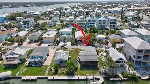 171 Primo Dr, Fort Myers Beach, FL 33931 - aerial view of residential area featuring a large body of water