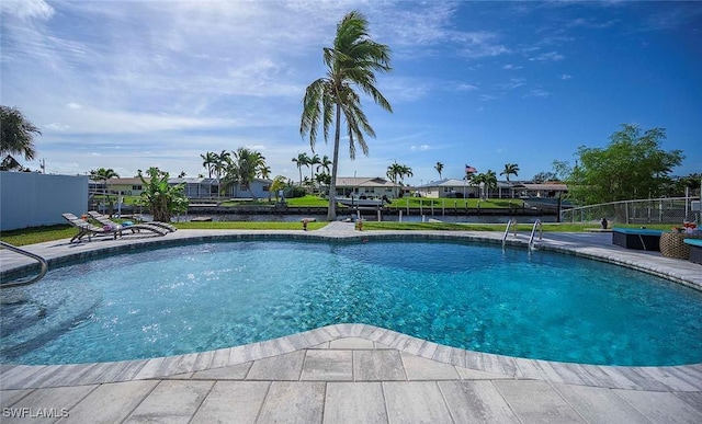 1432 Wellington Ct, Cape Coral, FL 33904 - view of pool featuring a residential view