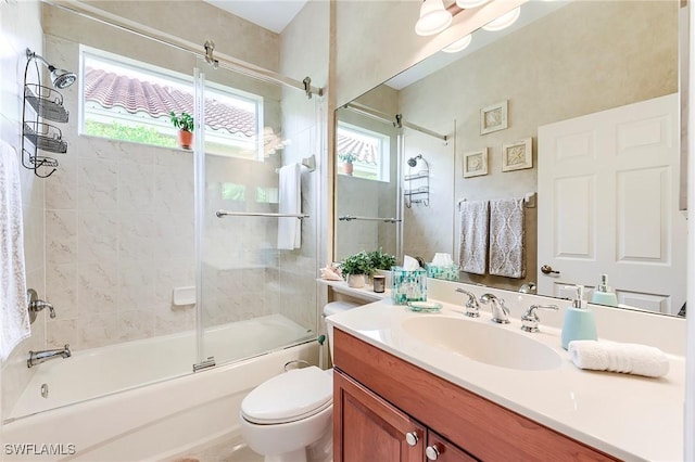 3181 Bramble Cove Ct, Fort Myers, FL 33905 - bathroom with vanity and enclosed tub / shower combo