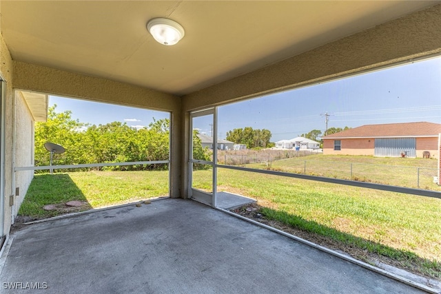 460 Petite Ave, Lehigh Acres, FL 33974 - view of unfurnished sunroom