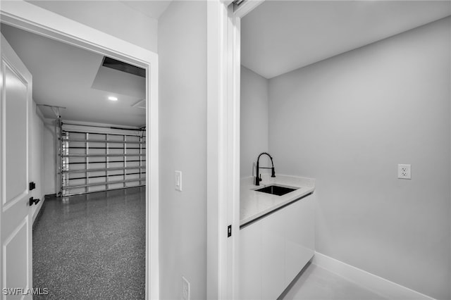 814 Edward Ave, Lehigh Acres, FL 33936 - laundry area with a sink and recessed lighting