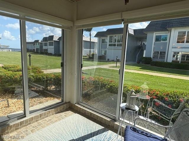 3358 N Key Dr Unit 2, North Fort Myers, FL 33903 - sunroom / solarium featuring plenty of natural light