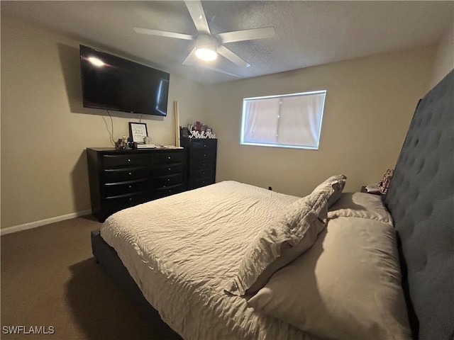 3303 Royal Canadian Trce Unit 4, Fort Myers, FL 33907 - carpeted bedroom with baseboards and a ceiling fan