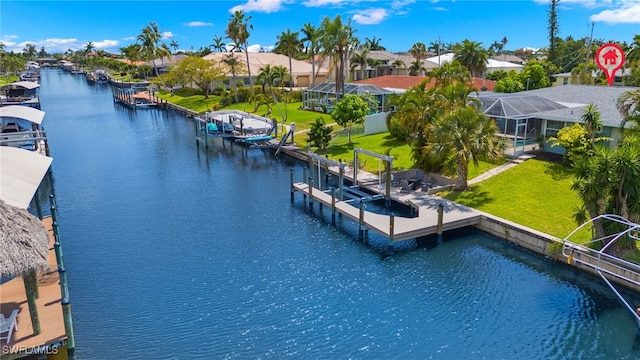3117 SE 18th Ave, Cape Coral, FL 33904 - aerial perspective of suburban area with a nearby body of water