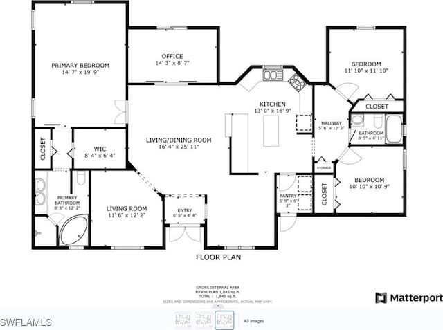 1108 Lee Ave, Lehigh Acres, FL 33972 - home floor plan