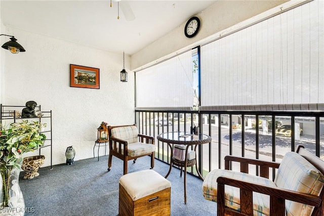 6324 Sugar Bush Ln Unit F, Fort Myers, FL 33908 - balcony with a ceiling fan