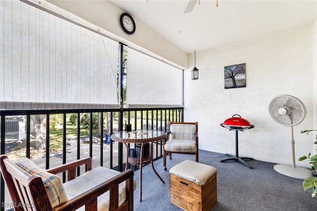 6324 Sugar Bush Ln Unit F, Fort Myers, FL 33908 - sunroom featuring ceiling fan and healthy amount of natural light