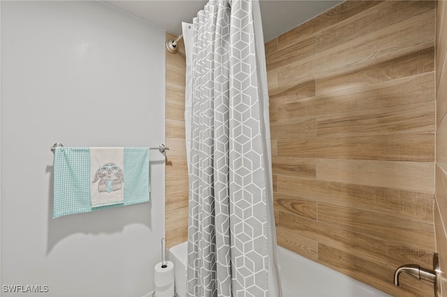 5210 Cedarbend Dr Unit 4, Fort Myers, FL 33919 - full bathroom with shower / bath combination with curtain